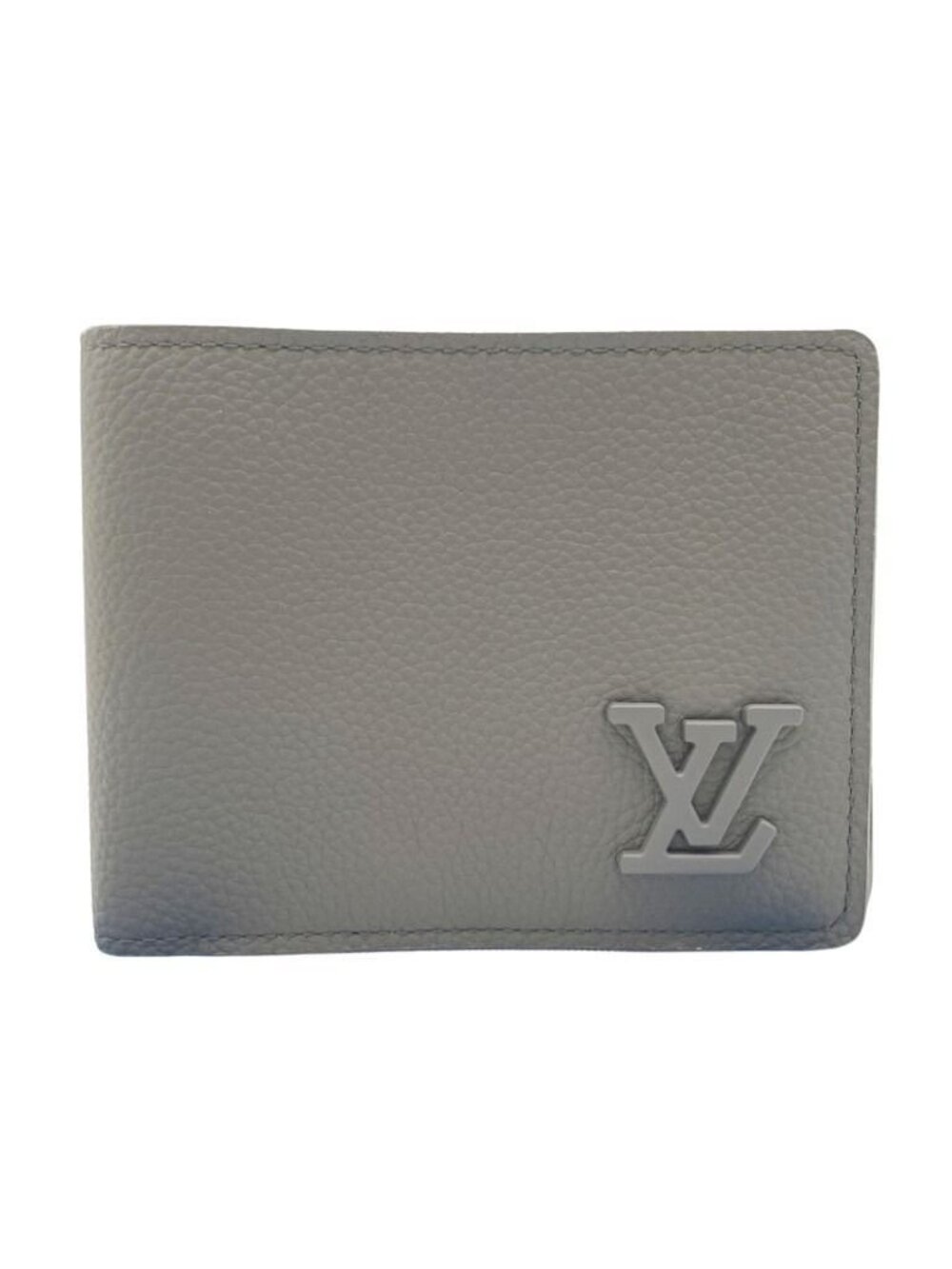 Louis Vuitton Bifold Wallet Portefeuille Multiple Khaki Aerogram Leather